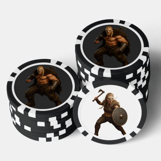 Jetons de poker Héros barbares vikings (Empiler)