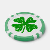 jetons de poker Jour de la Saint Patrick | shamroc (Simple)