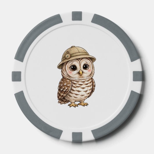 Jetons de poker Lil' Bayou Explorers Chouette hulo (Recto)