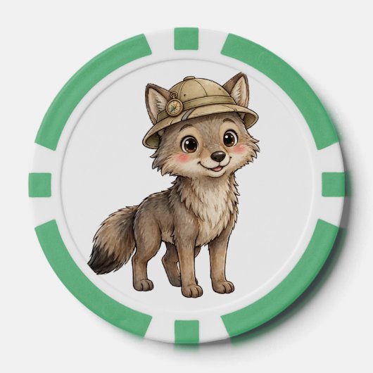 Jetons de poker Lil' Bayou Explorers Coyote (Recto)