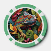 Jetons de poker Lizard Leaves & Colour (Verso)