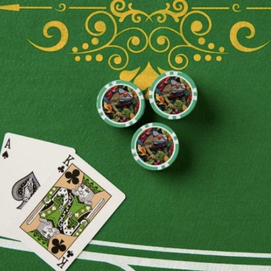 Jetons de poker Lizard Leaves & Colour