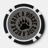 Jetons de poker noir Gay Bear (Verso)