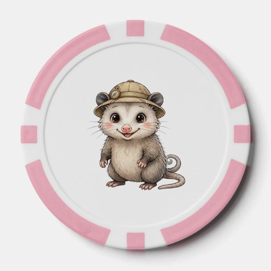 Jetons de poker Opossum Lil' Bayou Explorers (Recto)