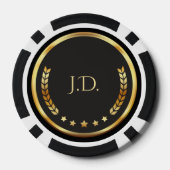 Jetons de poker or et noir (Verso)
