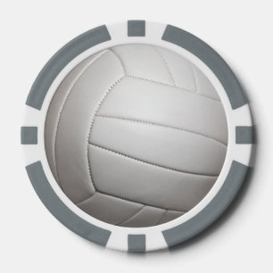 Jetons de poker personnalisables de volleyball