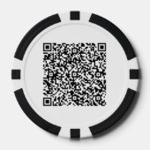 Jetons de poker personnalisés avec code QR personn (Recto)