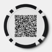 Jetons de poker personnalisés avec code QR personn (Verso)