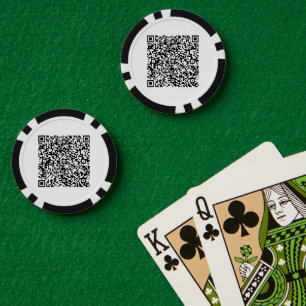 Jetons de poker personnalisés avec code QR personn