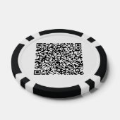 Jetons de poker personnalisés avec code QR personn (Simple)