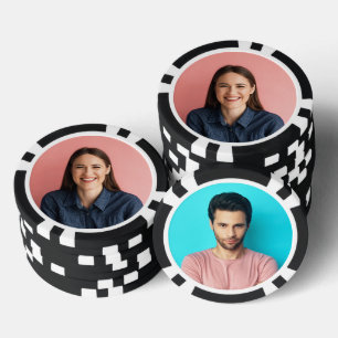 Jetons de poker personnalisés avec photo