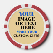 Jetons de poker personnalisés, cadeau de jeu de ca (Recto)