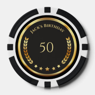 Jetons de poker personnalisés pour 50e anniversair