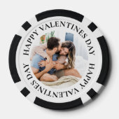 Jetons de poker pour la Saint-Valentin avec photo  (Verso)
