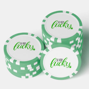 Jetons de poker très chanceux
