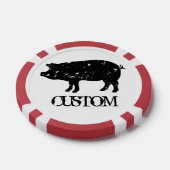 Jetons de puces de poker personnalisés avec logo s (Simple)