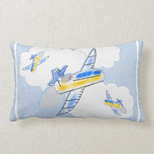 Jetplanes dans les coussins de nuages