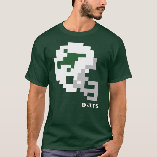 Jets Throwback Tecmo Bowl Helmet T-shirt (Voorkant)
