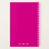 "#JETSET" Roze Reisjournaal Notitieboek (Achterkant)