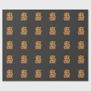 Jetski Halloween skelet heks pompoen ontwerp_1 Cadeaupapier
