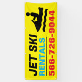 Jetski-huur aangepaste banner (Verticaal)
