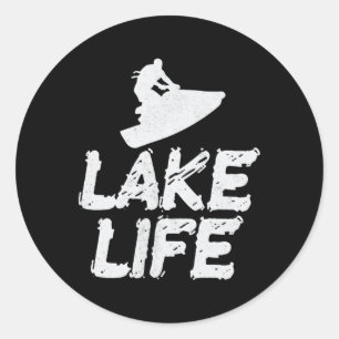 Jetski Jet Ski Skiing Love Water Sports Funny Cool Ronde Sticker