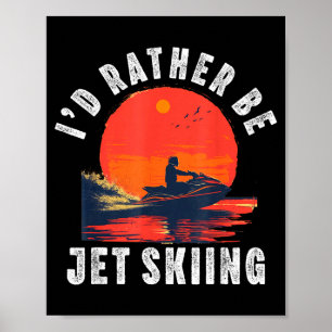 Jetski voor mannen vrouwen vader jongen jetskiën b poster