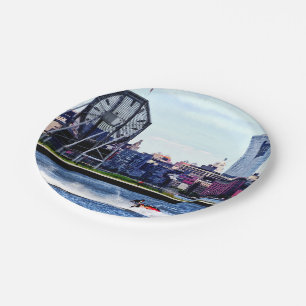 Jetskiën bij Colgate Clock Papieren Bordje