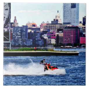 Jetskiën bij Colgate Clock Tegeltje
