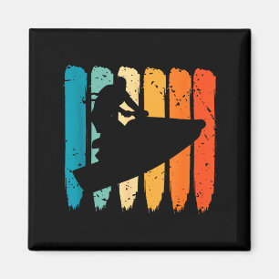 Jetskiën retro watersport jetski jetskiën jetski magneet
