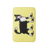 Jett the Border Collie Badmat (Voorkant Verticaal)