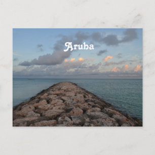 Jetty in Aruba Briefkaart