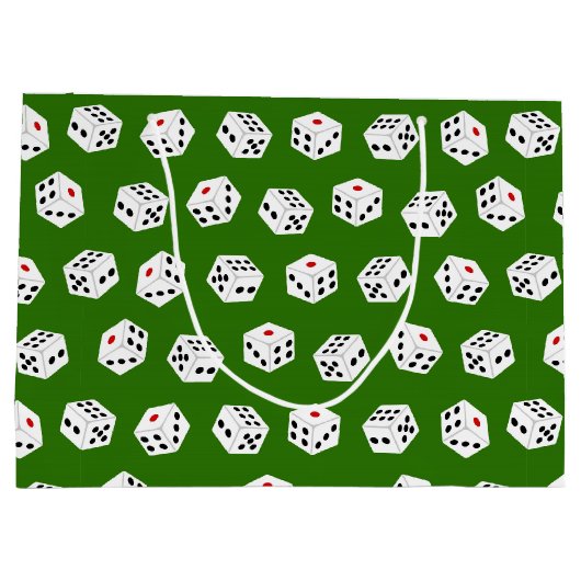 Jeu amusant Casino dice motif de fête sac (Dos)