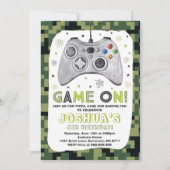 Jeu Anniversaire Invitation Vidéo Jeu Anniversaire (Devant)