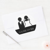 Jeu au-dessus des autocollants de mariage de (Enveloppe)