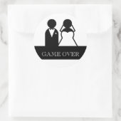 Jeu au-dessus des autocollants de mariage de (Sac)