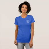 Jeu blanc du T-shirt HVC du logo des femmes (Devant entier)