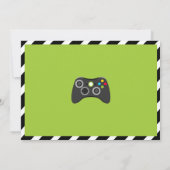 Jeu Camion Vidéo Jeu Anniversaire Invitation (Dos)