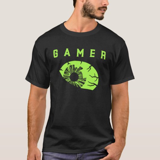 Jeu Chemise Enfants Ados Gamer Eye Tshirts graphiq (Devant)