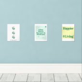 Jeu d'affiches du logo Happier Living (Parquet)