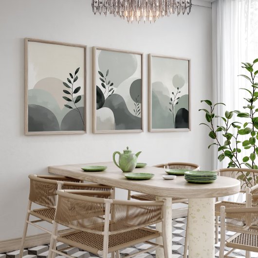 Jeu d'art Abstrait minimaliste Plante de la nature