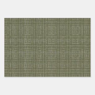 Jeu de 3 feuilles de papier d'enveloppement floral