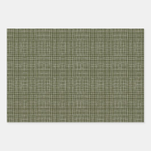 Jeu de 3 feuilles de papier d'enveloppement floral (Devant 3)