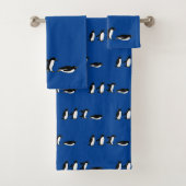 Jeu de bains glissant de pingouins (En situation)