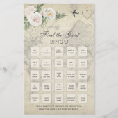 Jeu de Bingo Fête des mariées Carte vintage (Devant)