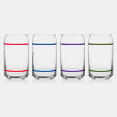 Jeu de Boissons Monogrammé Coloré En Verre (Gauche)