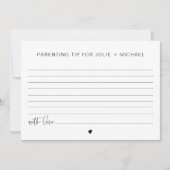 Jeu de carte conseil et conseils pour parents de b (Devant)