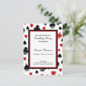 Jeu de carte de poker Casino Thème Anniversaire (Debout devant)