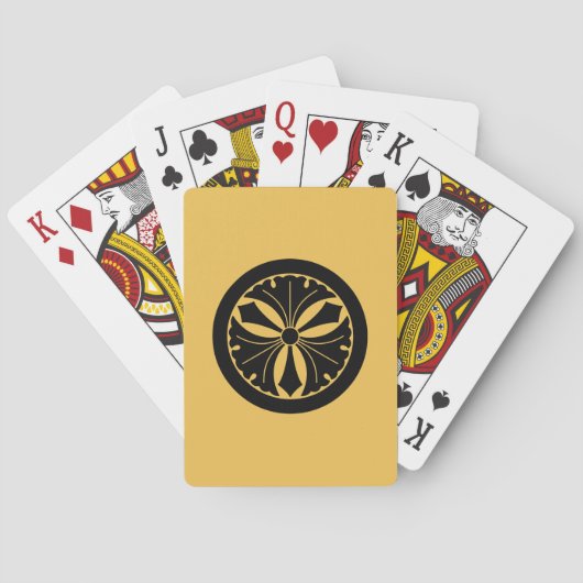 JEU DE CARTES 丸 に 剣 つ 銀 三 杏 (dos)