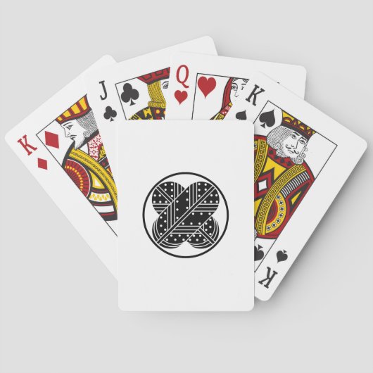 JEU DE CARTES 糸輪に斑いり違い鷹の羽 マグネット (dos)